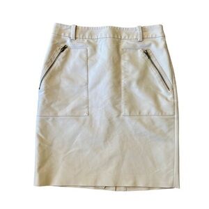 Ann Taylor skirt light beige womens size 6
